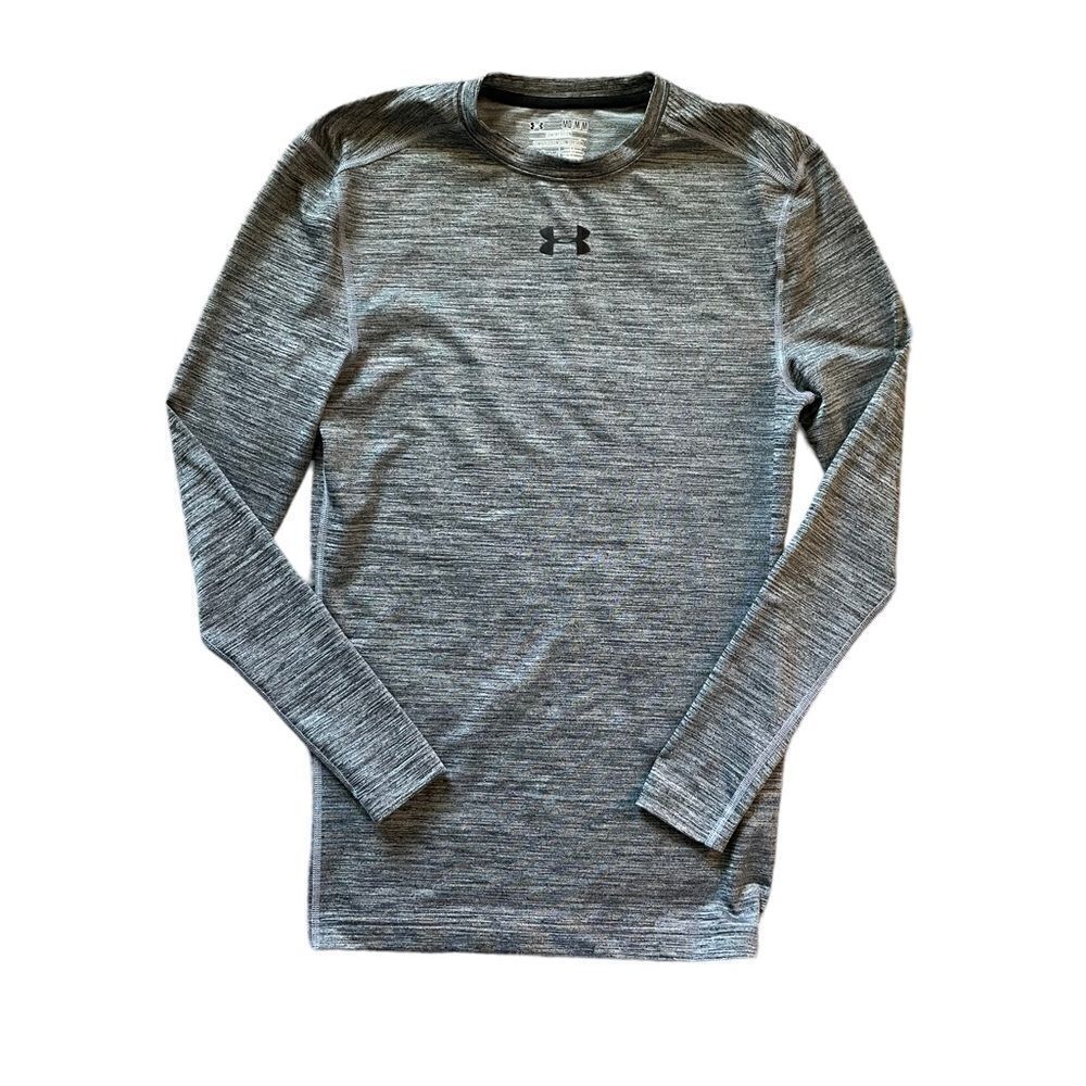 UNDER ARMOUR Coldgear Compression Long Sleeve Top Gray Size Medium